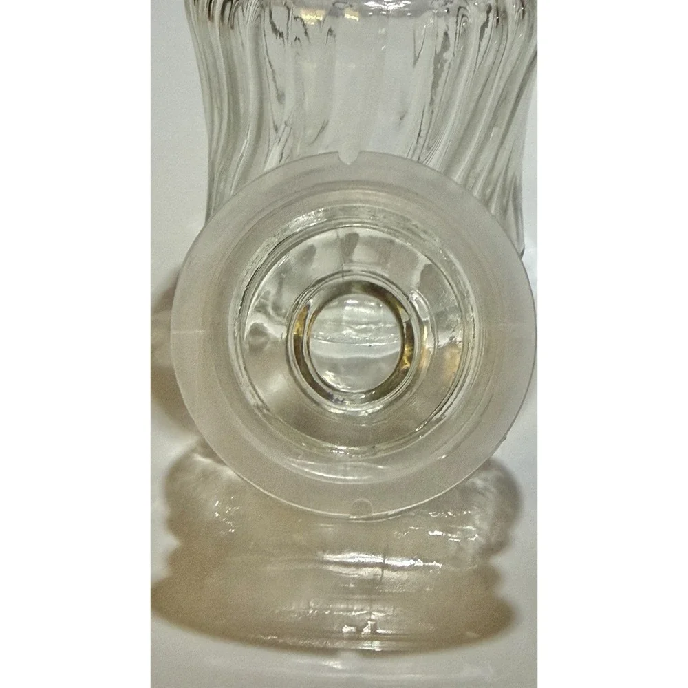 NEW Ribbed Tight Seal Jar w/ Bubble Gum Style Lid 5